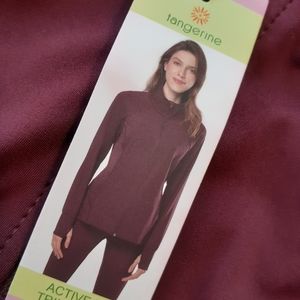 New women's small athletic tangerine jacket